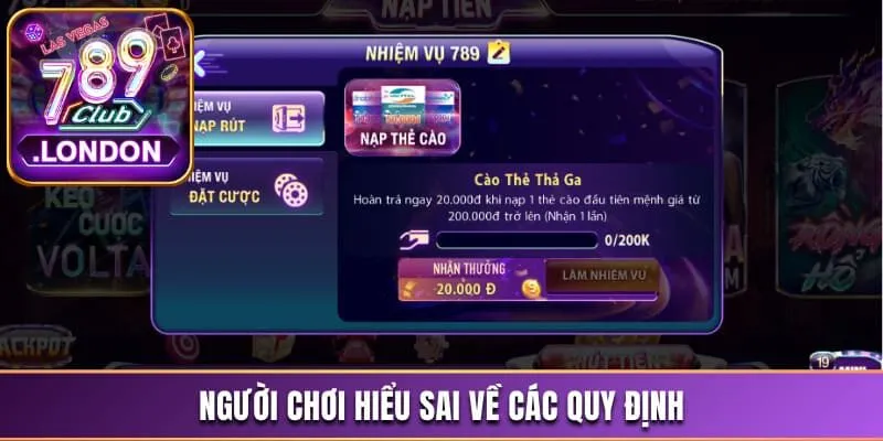 789Club Lừa Đảo - Câu Chuyện Phía Sau Gây Nhiều Bất Ngờ 3 Người chơi hiểu sai về các quy định