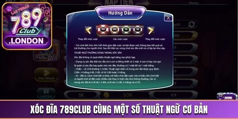 Xóc Đĩa 789Club - Tựa Game Săn Thưởng Thú Vị Hiện Nay 3 Xóc đĩa 789Club cùng một số thuật ngữ cơ bản