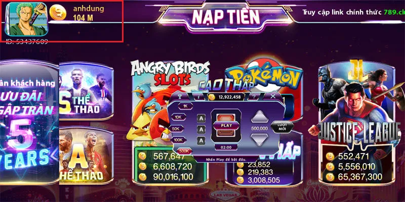 Anh Dũng khoe tài khoản chiến thắng 90tr sau gần 1 tiếng chơi Cao Thấp