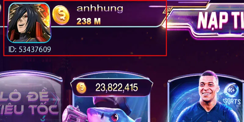 Anh Hùng dừng lại khi đã lãi hơn 235tr từ game nổ hũ tru tiên