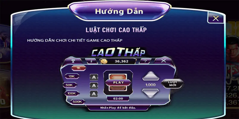 Anh Dũng thắng lớn 90 triệu đồng khi chơi Cao Thấp tại 789Club 5 Tìm hiểu rõ luật chơi Cao Thấp 789Club cũng là một chiến thuật