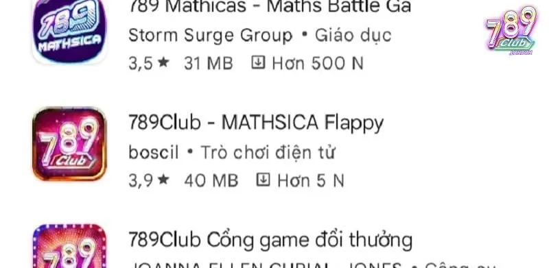 Danh sách những app 789club lừa đảo