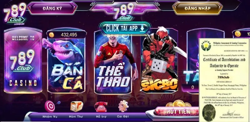 Sự thật đằng sau tin đồn cổng game 789club lừa đảo 2 Cổng game đã được cấp chứng nhận Pagacor