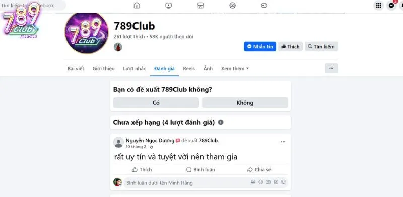 Sự thật đằng sau tin đồn cổng game 789club lừa đảo 4 Người chơi Nguyễn Ngọc Dương khẳng định cổng game uy tín
