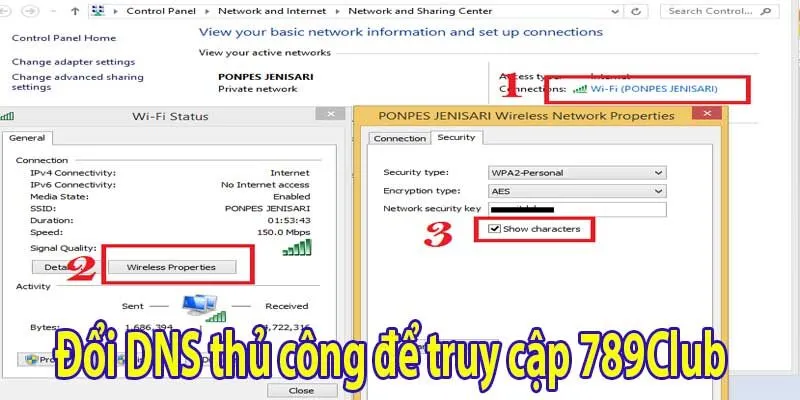 Đổi DNS thủ công để truy cập 789Club